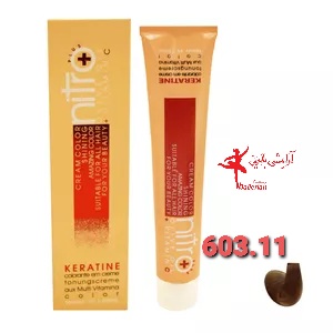 رنگ مو نیترو سری Keratine شماره 603.11 حجم 100 میلی لیتر رنگ حصیری