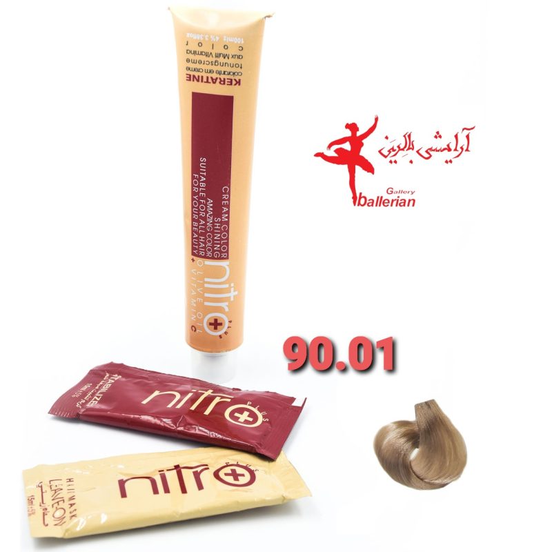 رنگ مو نیترو پلاس _شماره 90.01 - رنگ نقره ای