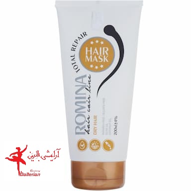 ماسک مو مغذی با آبکشی موهای خشک رومینا 200 میلی لیتر