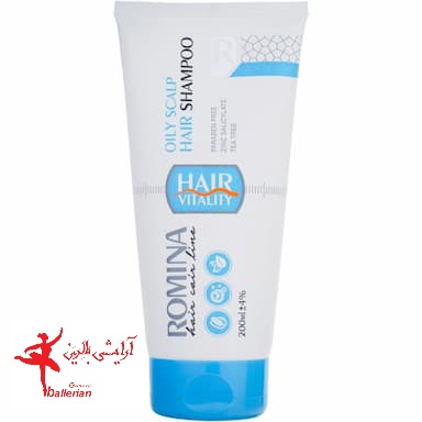 شامپو مناسب پوست سر چرب رومینا 200 میلی لیتر