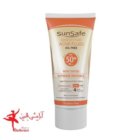 کرم ضدآفتاب سان سیف سری Acne Fluid مدل Supreme Invisible