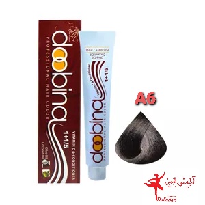رنگ موی دوبینا شمارهA6-7.2 حجم 100 میلی لیتر رنگ بلوند خاکستری متوسط