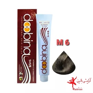 رنگ موی دوبینا شماره M6-7.3 حجم 100 میلی لیتر رنگ بلوند زیتونی متوسط