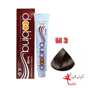 رنگ موی دوبینا شماره M3-4.3 حجم 100 میلی لیتر رنگ قهوه ای متوسط