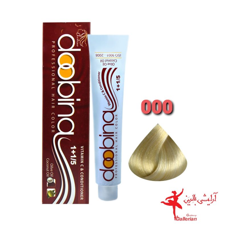 رنگ موی دوبینا شماره E20-0.00 حجم 100 میلی لیتر رنگ روشن کننده