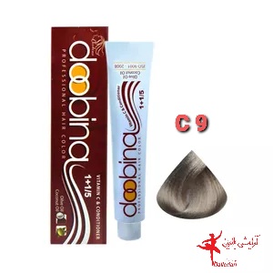 رنگ موی دوبینا شماره C9-10.1 حجم 100 میلی لیتر رنگ بلوند نقره ای