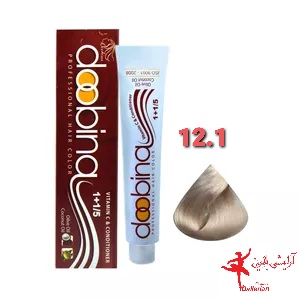 رنگ موی دوبینا شماره 12.1 حجم 100 میلی لیتر رنگ دودی کاملا روشن
