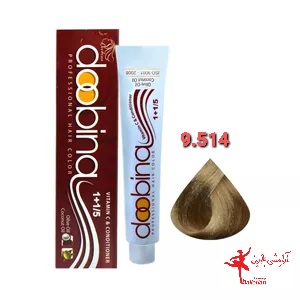 رنگ موی دوبینا شماره 9.514 حجم 100 میلی لیتر رنگ بادامی