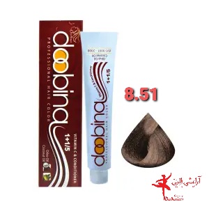 رنگ موی دوبینا شماره 8.51 حجم 100 میلی لیتر رنگ بژ شنی روشن