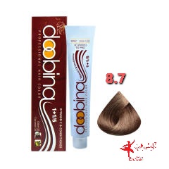 رنگ موی دوبینا شماره 8.7 حجم 100 میلی لیتر رنگ شکلاتی کاراملی