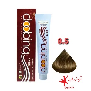 رنگ موی دوبینا شماره 8.5 حجم 100 میلی لیتر رنگ بلوند طلایی روشن