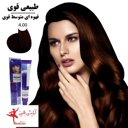 رنگ مو پیگار کراتینه قهوه ای متوسط قوی 4.00