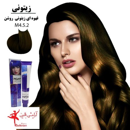 رنگ مو پیگار کراتینه قهوه ای زیتونی روشن M4-5.2