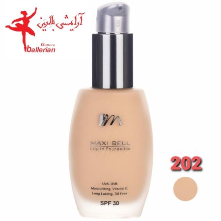 کرم پودر پمپی مکسی بل مدل llv شماره 202 حجم 35 میلی لیتر