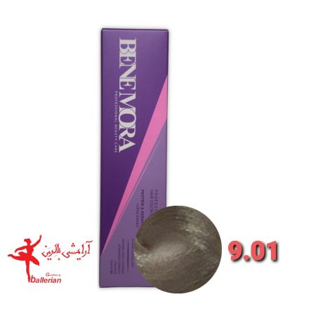 رنگ مو بن مورا شماره 9.01 حجم 100 میلی لیتر رنگ بلوند خاکستری خیلی روشن  Ben Mora hair color9.01 100 ml