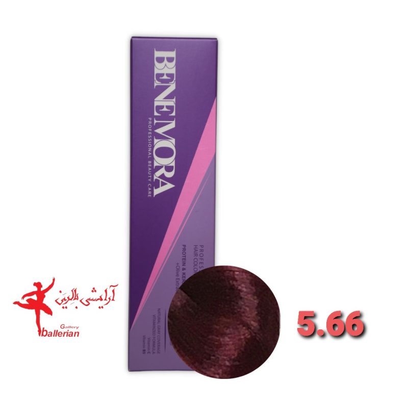 رنگ مو بن مورا شماره 5.66 حجم 100 میلی لیتر رنگ قرمز Ben Mora hair color 5.66 100 ml