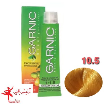 رنگ مو گارنیک شماره 10.5 حجم 120 میلی لیتر رنگ بلوند طلايي خيلي خيلي روشن