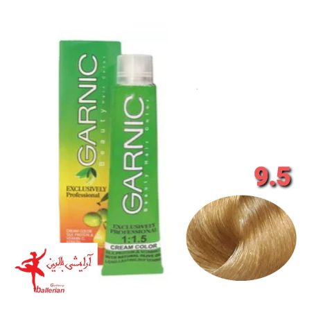 رنگ مو گارنیک شماره 9.5 حجم 120 میلی لیتر رنگ بلوند طلايي خيلي روشن