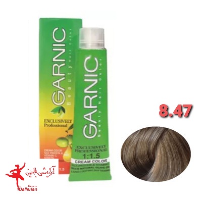 رنگ مو گارنیک شماره 8.47 حجم 120 میلی لیتر رنگ كاپوچينو