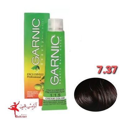 رنگ مو گارنیک شماره 7.37 حجم 120 میلی لیتر رنگ بلوند نسكافه اي