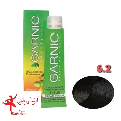 رنگ مو گارنیک شماره 6.2 حجم 120 میلی لیتر رنگ بلوند دودي تيره
