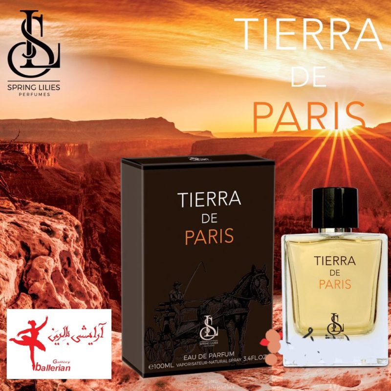 ادکلن مردانه اسپرینگ لیلیز مدل Tierra De Paris حجم 100 میل