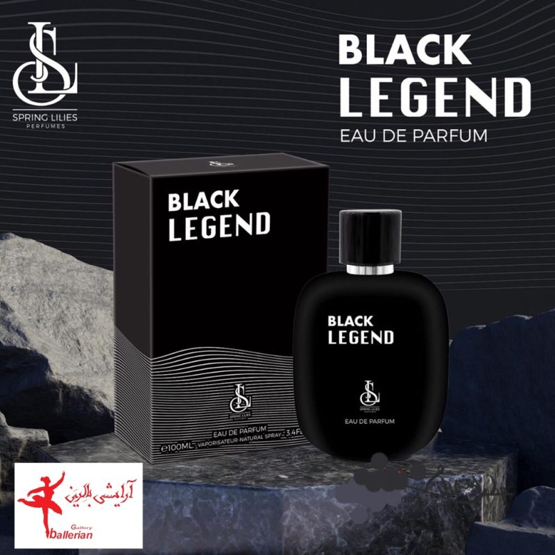 ادکلن مردانه اسپرینگ لیلیز مدل Black Legend حجم 100 میل