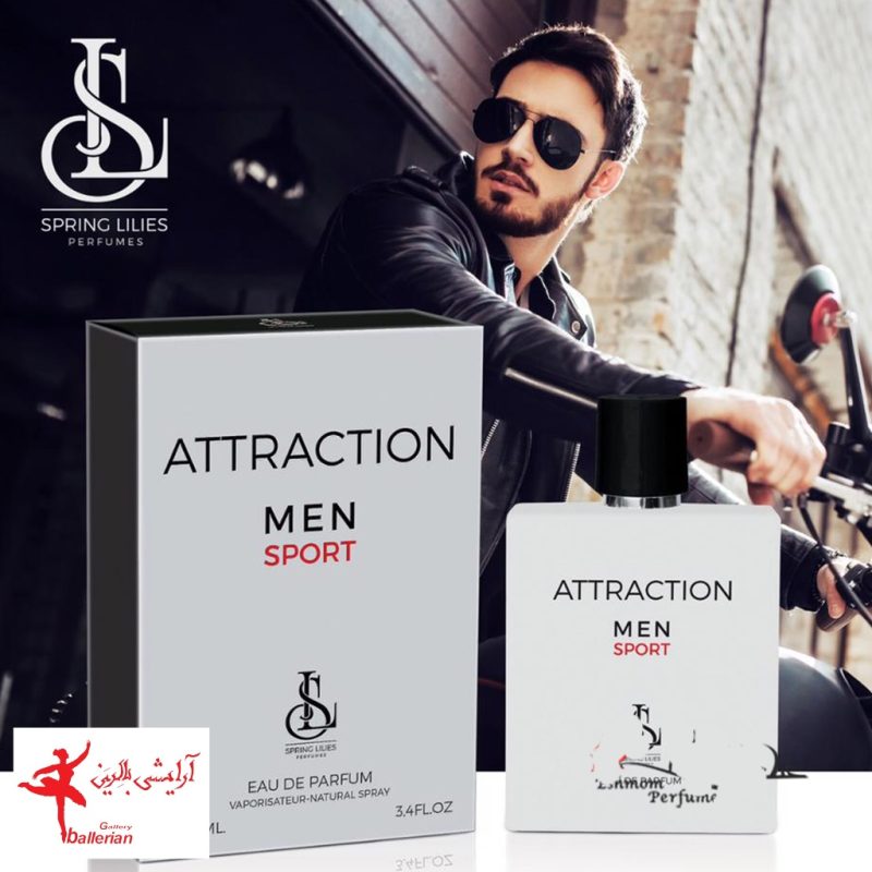 ادکلن مردانه اسپرینگ لیلیز مدل Attraction Men حجم 100 میل