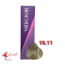 رنگ مو بن مورا شماره 10.11 حجم 100 میلی لیتر رنگ بلوند زیتونی خیلی خیلی روشن