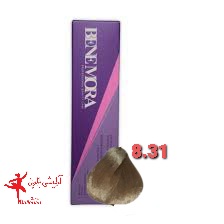 رنگ مو بن مورا شماره 8.31 حجم 100 میلی لیتر رنگ بلوند بژ روشن