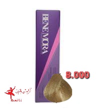 رنگ مو بن مورا شماره 8.000 حجم 100 میلی لیتر رنگ بلوند روشن قوی