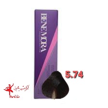رنگ مو بن مورا شماره 5.74 حجم 100 میلی لیتر رنگ شکلاتی تیره