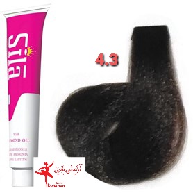 رنگ موی سیلا شماره 4.3 قهوه ای طلایی متوسط Sila Hair Color