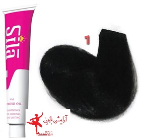 رنگ موی سیلا شماره 1 مشکی Sila Hair Color