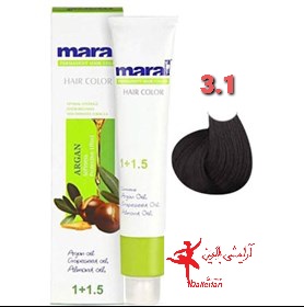 رنگ مو مارال شماره 3.1 قهوه ای دودی تیره