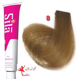 رنگ موی سیلا شماره 8 بلوند روشن Sila Hair Color
