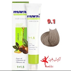 رنگ مو مارال شماره 9.1 بلوند دودی خیلی روشن