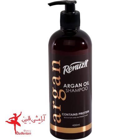 شامپو مو تقویت کننده حاوی روغن آرگان رینوزیت ظرفیت 400 میلی لیتر
