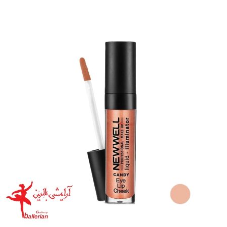 تینت و هایلایتر مایع سه کاره مدل candy نیوول