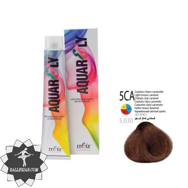 رنگ موی آکوارلی قهوه ای کاراملی روشن شماره Aquarely 5CA