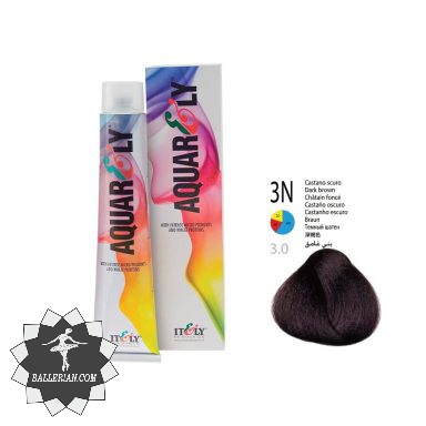 رنگ موی آکوارلی قهوه ای تیره شماره Aquarely 3N