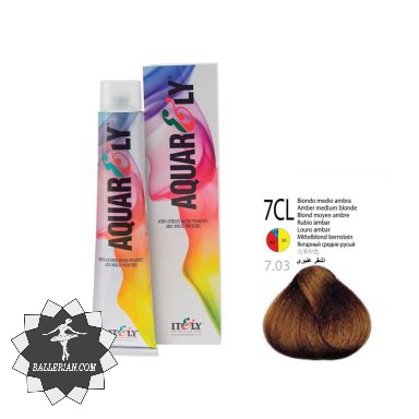 رنگ موی آکوارلی بلوند متوسط کهربایی شماره Aquarely 7CL