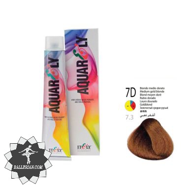 رنگ موی آکوارلی بلوند متوسط طلایی شماره Aquarely 7D