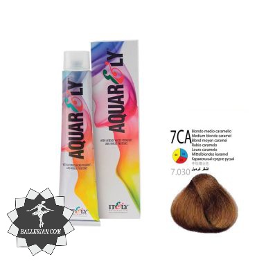 رنگ موی آکوارلی بلوند کاراملی متوسط شماره Aquarely 7CA