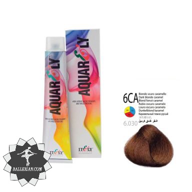 رنگ موی آکوارلی بلوند کاراملی تیره شماره Aquarely 6CA