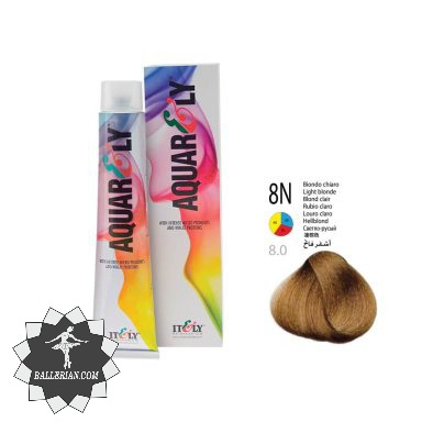 رنگ موی آکوارلی بلوند روشن شماره Aquarely 8N