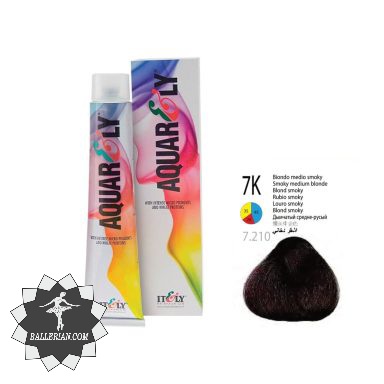 رنگ موی آکوارلی بلوند دودی متوسط شماره Aquarely 7K