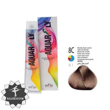 رنگ موی آکوارلی بلوند خاکستری روشن شماره Aquarely 8C
