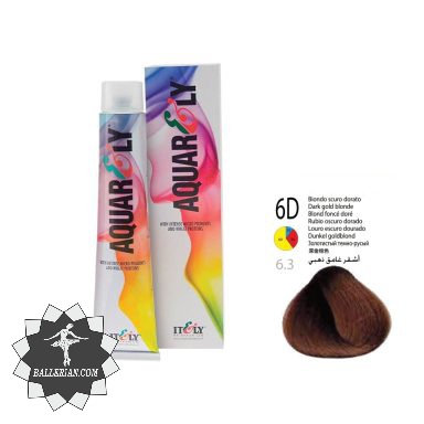 رنگ موی آکوارلی بلوند تیره طلایی شماره Aquarely 6D